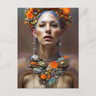 Autumn Harvest Goddess Briefkaart