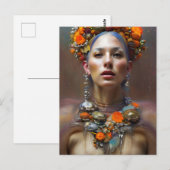 Autumn Harvest Goddess Briefkaart (Voorkant / Achterkant)