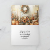 Autumn Harvest Happy Thanksgiving Feestdagen Kaart (Binnen)