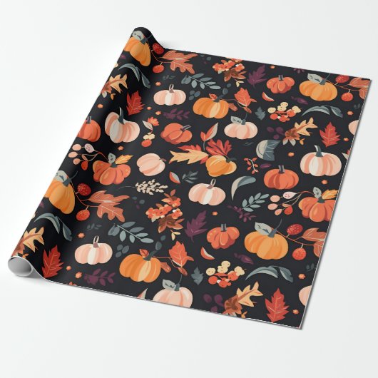 Autumn Harvest Harmony Cadeaupapier (Uitgerold)