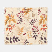 Autumn Harvest Harmony Fleece Deken (Voorkant (Horizontaal))