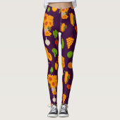 Autumn Harvest Healthy Veggie en Fruits Leggings (Voorkant)