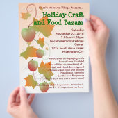 Autumn Harvest Holiday Craft Bazaar Flyer (Hand)