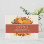 Autumn Harvest Invitation Kaart (Staand voorkant)