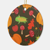 Autumn Harvest Keramisch Ornament (Links)
