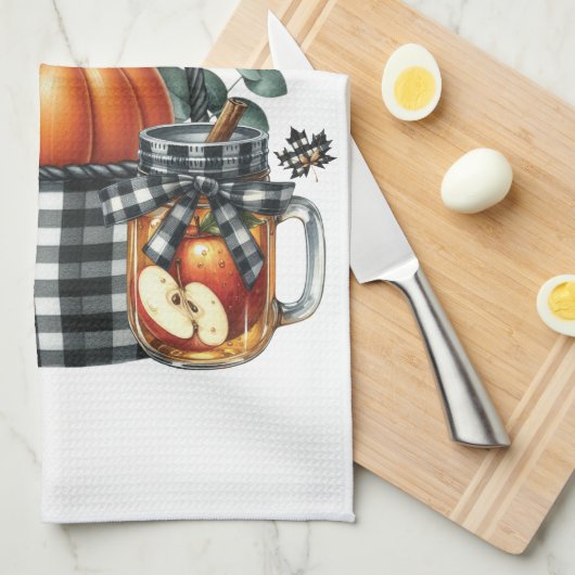 Autumn Harvest Kitchen Towel Theedoek (Quarter Fold)