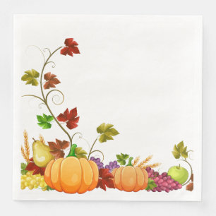 Autumn Harvest Napkins Servet