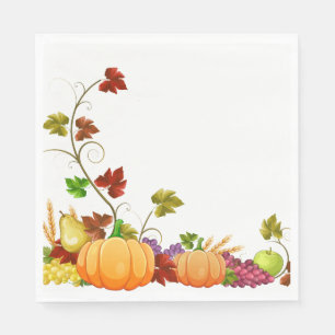 Autumn Harvest Napkins Servet