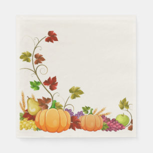 Autumn Harvest Napkins Servet