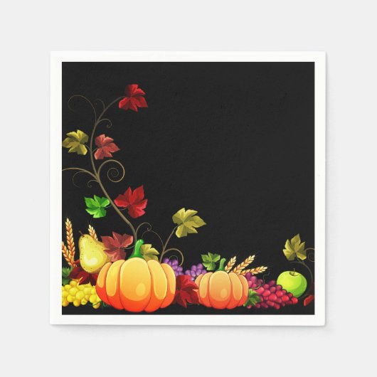 Autumn Harvest Napkins Servetten (Voorkant)