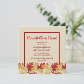 Autumn Harvest Open House Kaart (Staand voorkant)