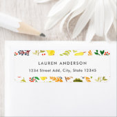 Autumn Harvest Personalized Return Address Etiket (Insitu)