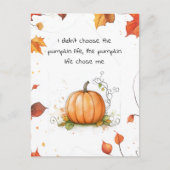Autumn Harvest Pumpkin Briefkaart (Voorkant)