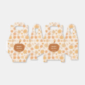 Autumn Harvest Pumpkin Pastel Baby shower Bedankdoosjes (Uitgevouwen)