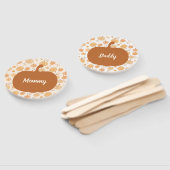 Autumn Harvest Pumpkin Pastel Baby shower spel Handwaaier (Niet-gemonteerd)
