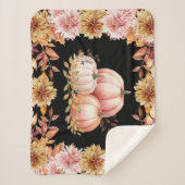 Autumn Harvest Pumpkin Patch Sherpa Deken (Voorkant)