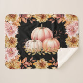 Autumn Harvest Pumpkin Patch Sherpa Deken (Voorkant (horizontaal))