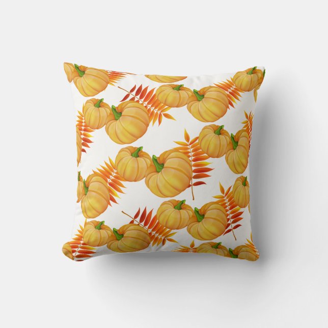Autumn Harvest Pumpkin Pillow Kussen (Voorkant)
