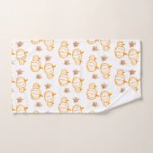 Autumn Harvest Pumpkins and Leaves Bad Handdoek (Handdoek)