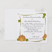 Autumn Harvest repetitie diner Kaart (Voorkant / Achterkant)