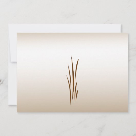 Autumn Harvest repetitie diner Kaart (Achterkant)