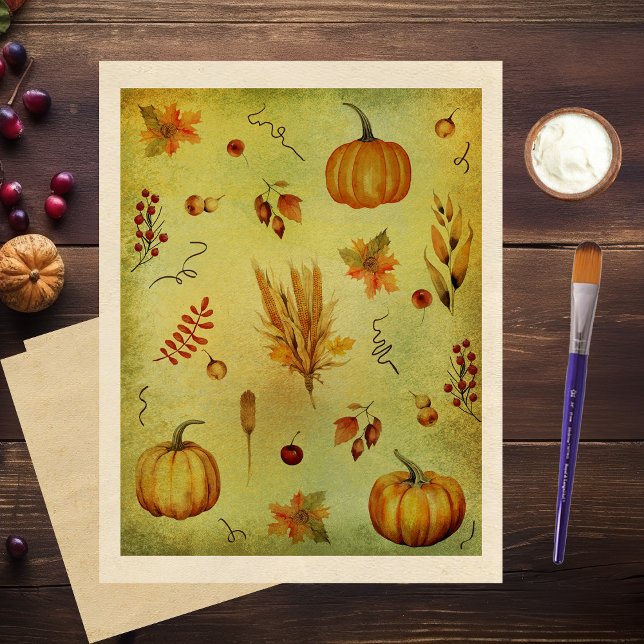 Autumn Harvest Scrapbook Paper (Creator heeft geüpload)