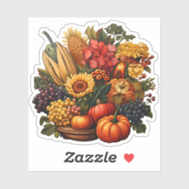 Autumn Harvest Thanksgiving Boerderij Groenten Sticker