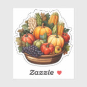 Autumn Harvest Thanksgiving Seizoen Boerderij Groe Sticker (Vel)