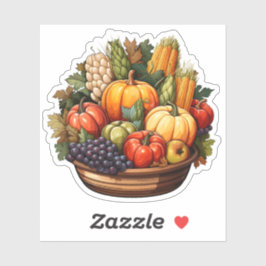 Autumn Harvest Thanksgiving Seizoen Boerderij Groe Sticker