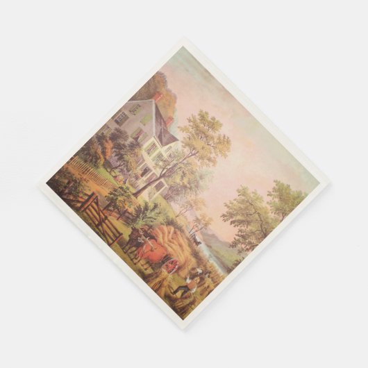 Autumn Harvest Thanksgiving servetten (Hoek)