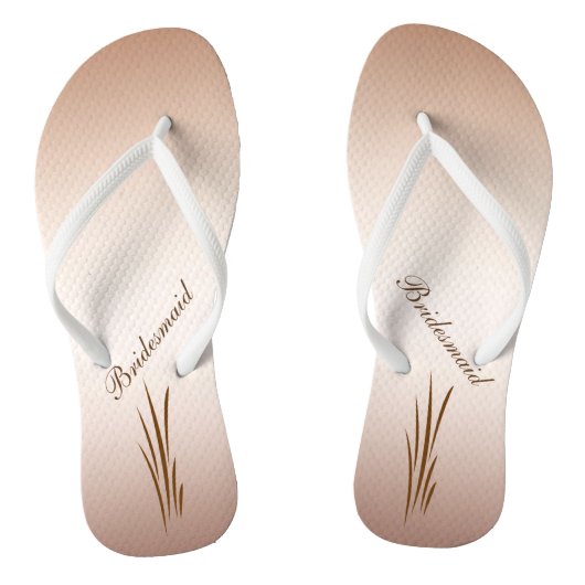 Autumn Harvest Wedding Bridesmaid Teenslippers (Voetbed)