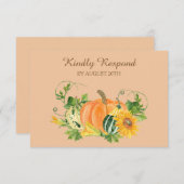 Autumn Harvest Wedding RSVP (Voorkant / Achterkant)