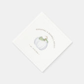 Autumn Harvest White Pumpkin Servet (Hoek)