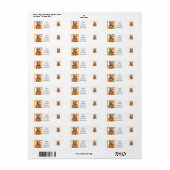 Autumn Harvest White Return Address Labels (Full Sheet)