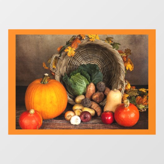 Autumn Harvest Window Cling Raamsticker (Vel)