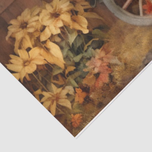 Autumn Harvest Winkelwagen Tissuepapier (Detail)