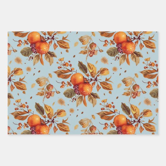 Autumn Harvest Wrapping Paper Set  (Voorkant 2)