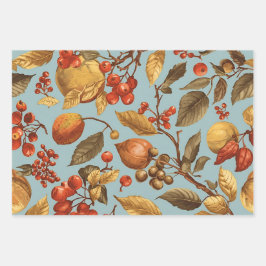Autumn Harvest Wrapping Paper Set 