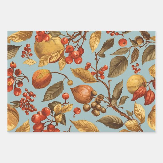 Autumn Harvest Wrapping Paper Set  (Voorkant)