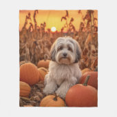 Autumn Havanese Fleece Deken (Voorkant)