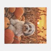 Autumn Havanese Fleece Deken (Voorkant (Horizontaal))
