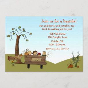 Autumn Hayride, Cart, Kinderen Kaart