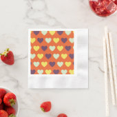 Autumn Hearts Beverage Napkins Servet (Insitu)