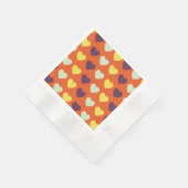 Autumn Hearts Beverage Napkins Servet (Hoek)