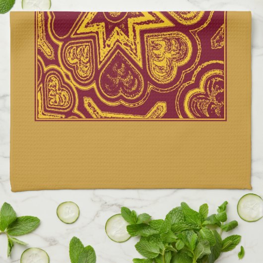 'Autumn Hearts' Kitchen Towel Theedoek (Gevouwen)