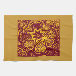'Autumn Hearts' Kitchen Towel Theedoek