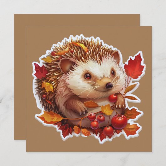 Autumn Hedgehog Adventure (Voorkant / Achterkant)