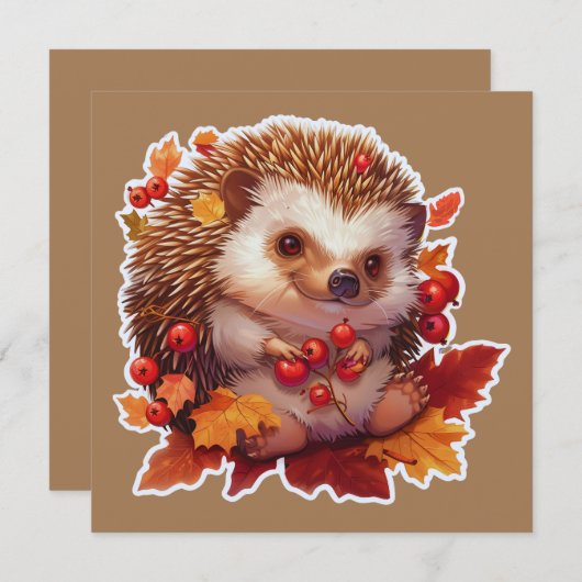Autumn Hedgehog Adventure 2 (Voorkant / Achterkant)