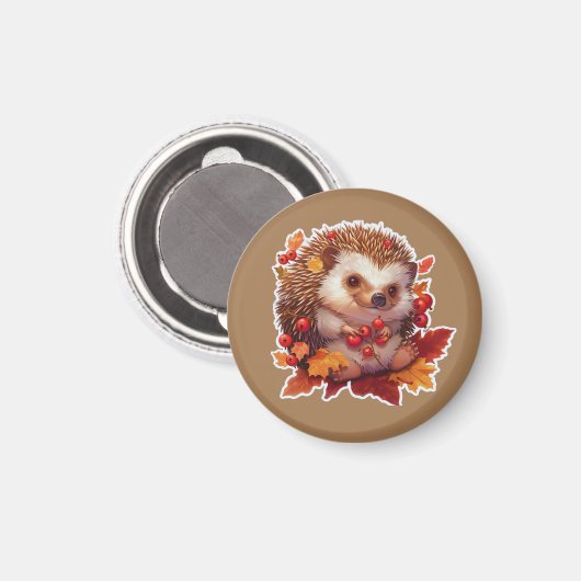 Autumn Hedgehog Adventure 2 Magneet (Voorkant / Achterkant)
