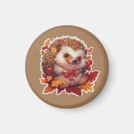 Autumn Hedgehog Adventure 2 Magneet